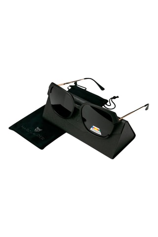 Lunettes de soleil polarisées mixte  - Catégorie 3 - Noir et doré