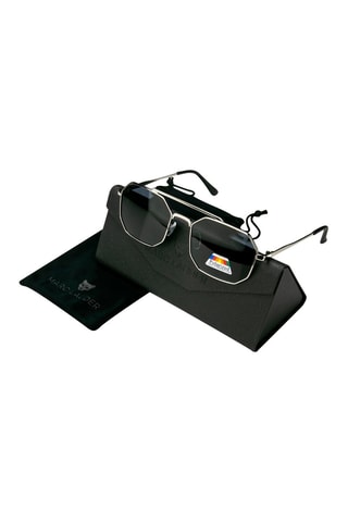 Lunettes de soleil polarisées mixte - Catégorie 3 - Noir et argenté