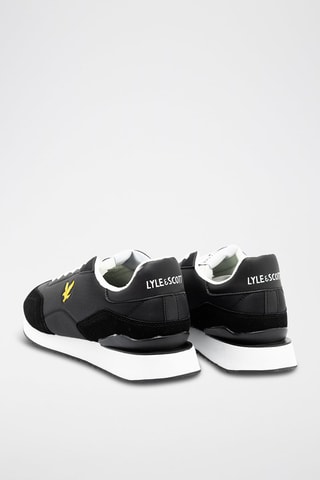 Leren Wedge Sneakers - Zwart