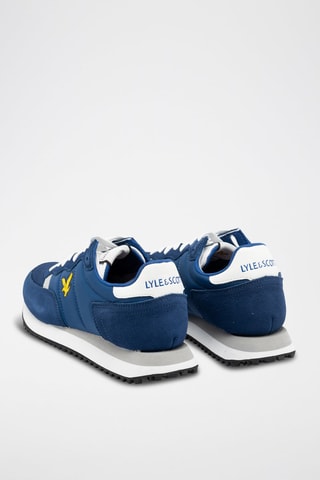 Leren Wedge Sneakers - Blauw