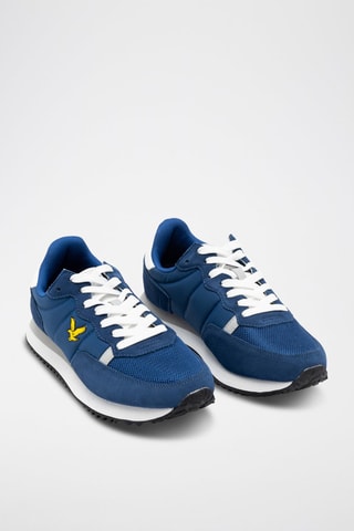 Leren Wedge Sneakers - Blauw