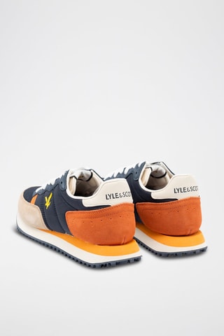 Leren Wedge Sneakers - Blauw