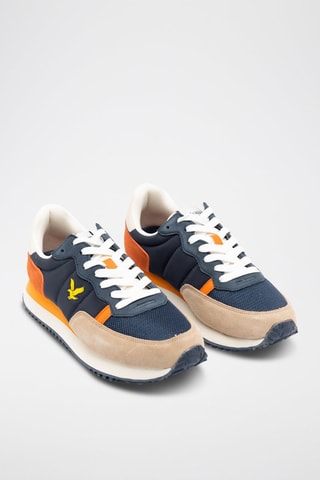 Leren Wedge Sneakers - Blauw