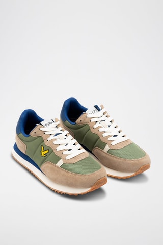 Leren Wedge Sneakers - Groen