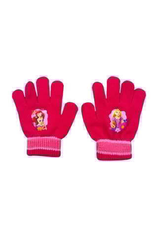 Bonnet et gants Princesses Disney  - Rouge, bleu et jaune