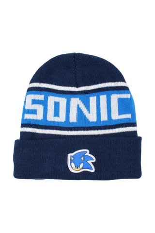 Bonnet et gants Sonic  - Bleu