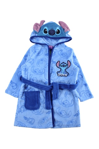 Peignoir à capuche Stitch Lilo & Stitch Disney  - Bleu