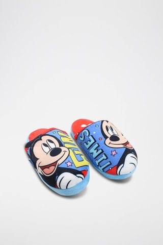 Pantoufles Mickey Disney Bleu et rouge - Bleu