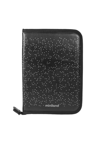 Etui pour carnet de santé Deluxe - Noir et gris