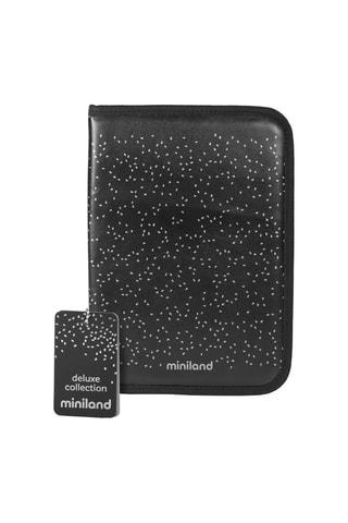 Etui pour carnet de santé Deluxe - Noir et gris