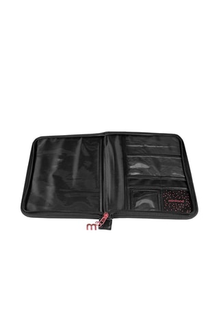 Etui pour carnet de santé Deluxe - Noir et rose