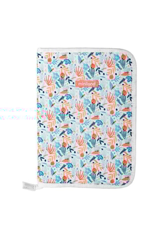 Etui pour carnet de santé Mediterranean - 
Bleu et orange