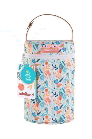 Sac isotherme Mediterranean - 
Blanc et bleu - 700 ml