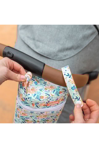 Sac isotherme Mediterranean - 
Blanc et bleu - 700 ml