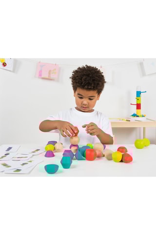 Jeu d'empilement en bois - Dès 3 ans