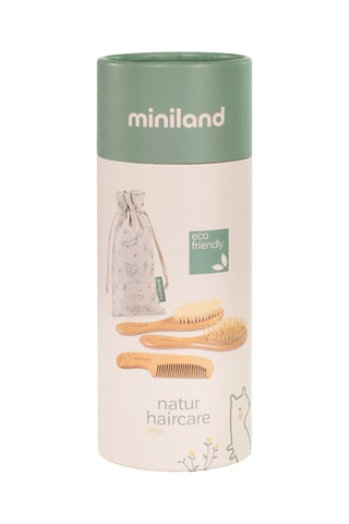Coffret soin cheveux pour bébé en bois et coton biologique - 3 produits - Dès la naissance