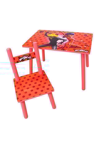 Table et chaise Miraculous : Les Aventures de Ladybug et Chat Noir - Dès 3 ans - 61 x 41,5 x 42 cm