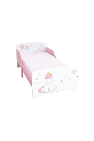 Lit avec sommier à lattes en pin Licorne - 140 x 70 cm