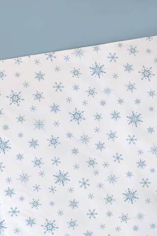 Drap-housse La Reine des Neiges 2 Disney - Bleu et blanc