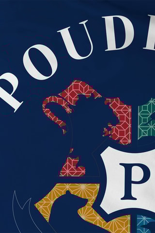 Parure de couette Poudlard Harry Potter - Bleu marine et blanc