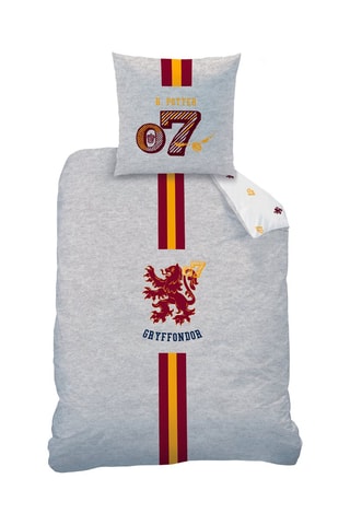 Parure de couette Harry Potter en coton 115 fils/cm² - Gris