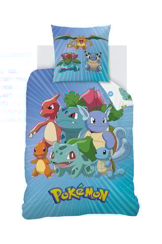 Parure de couette Pokémon  Bleu et blanc