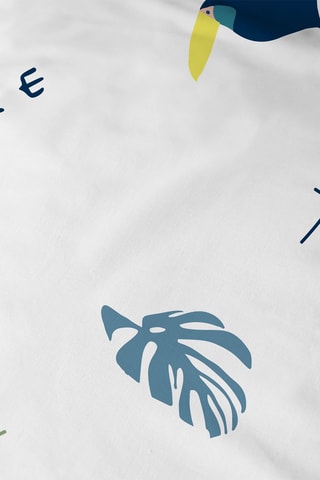 Parure de couette Explorateurs 115 fils/cm² - Bleu et vert