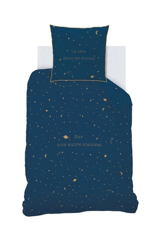 Parure de couette 115 fils/cm² -  Bleu