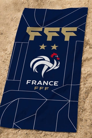 Drap de bain FFF - 75 x 150 cm - Bleu