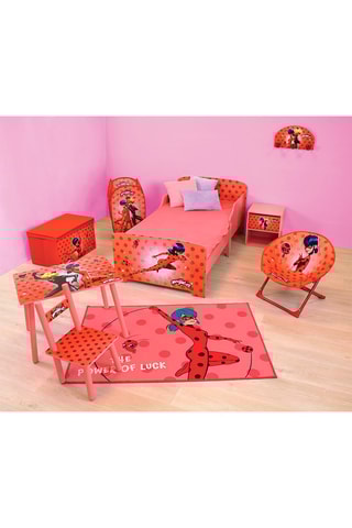 Fauteuil Miraculous : Les Aventures de Ladybug et Chat Noir - Rose et rouge - Dès 12 mois