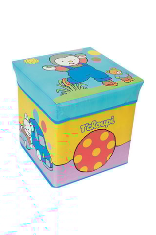Pouf de rangement pliable T'choupi Dès 2 ans