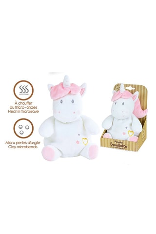 Peluche bouillotte licorne
