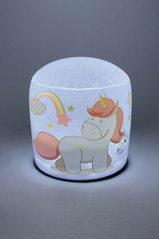 Lanterne gonflable LED Licorne - Gris