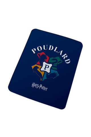 Plaid Harry Potter - Bleu et blanc - 110 x 140 cm