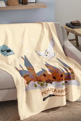 Plaid Harry Potter - 110 x 140 cm - Beige