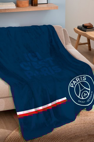 Plaid PSG - Bleu marine - 125 x 150 cm