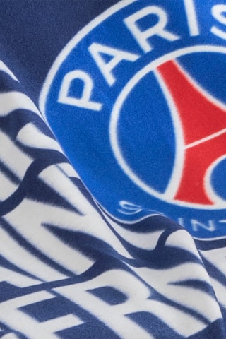 Plaid PSG - 110 x 140 cm - Bleu et rouge