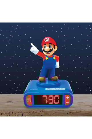 Réveil Mario Dès 4 ans - Bleu et rouge