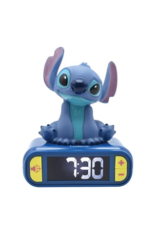 Réveil digital avec veilleuse lumineuse en 3D et effets sonores Lilo et Stitch Disney - Dès 6 ans