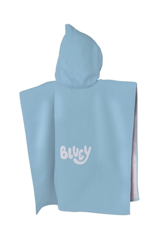 Cape de bain Bluey Hourra - 60 x 120 cm - Bleu