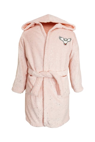 Peignoir enfant Hedwige Harry Potter  - Rose