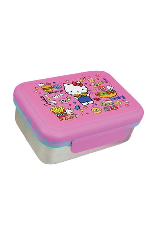 Boite à goûter Hello Kitty Sanrio - Rose - 6,5 x 17 x 13,5 cm