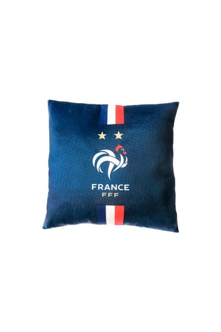 Coussin Fédération Française Football - Bleu - 40 x 40 cm