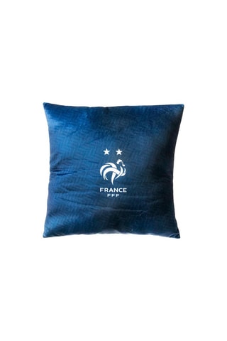 Coussin Fédération Française Football - Bleu - 40 x 40 cm