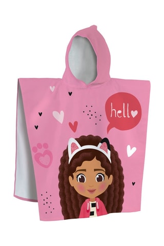 Poncho de bain Gabby et la Maison Magique - Rose