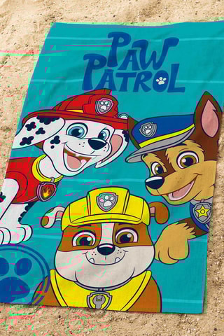 Drap de plage Pat’ Patrouille - Bleu et jaune - 70 x 120 cm