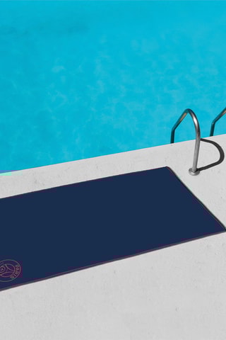 Serviette microfibre PSG - Bleu marine - 70 x 140 cm