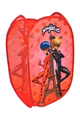 Panier à linge Ladygug et Chat Noir Miraculous - 35 x 35 x 60 cm