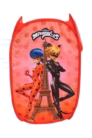 Panier à linge Ladygug et Chat Noir Miraculous - 35 x 35 x 60 cm