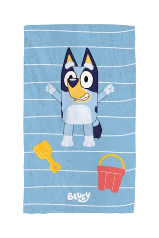 Drap de Plage Bluey Hourra - Bleu